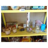 Contents of Shelf - Blue Cup