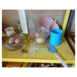 Contents of Shelf - Blue Cup