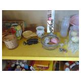 Contents of Shelf - Blue Cup