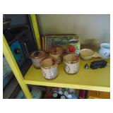 Contents of Shelf - Blue Cup