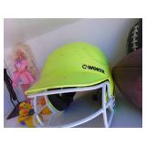 Contents of Shelf - Softball Helmet