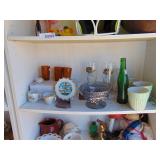 Contents of Shelf - Green Bottle