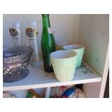 Contents of Shelf - Green Bottle