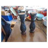 Pair of Wooden Carvings