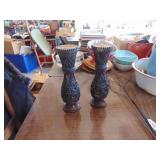 Pair of Wooden Carvings