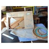 Oval needlework Stand and needlework Hoops