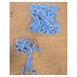 Super Bang 8 Pcs Lake Blue/Sliver Velvet Christmas Bows