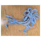 Super Bang 8 Pcs Lake Blue/Sliver Velvet Christmas Bows