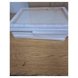 GenCrafts Assorted Stretched Canvas (8 Pack)  Rectangular for Acrylic  Oil  Other Wet or Dry Medium - Artist Grade and 2 24 Packs of GenCrafys Premium Acrylic Paint Sets