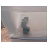 Sterilite Wide 3 Drawer Cart  Clear Plastic Storage Drawers  Wheels Included  White