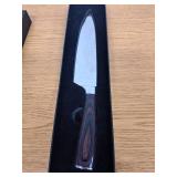 TONGMARU Chef Knife, 8 inch Professional High Carbon Razor Super Sharp German Stainless Steel - Retail: $68