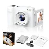 4K Digital Camera for Photography, White - Retail: 60