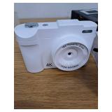 4K Digital Camera for Photography, White - Retail: 60