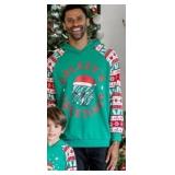 Baby Yoda Galaxy Print Long Sleeve Men