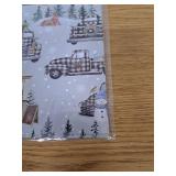 Christmas Truck Wrapping Paper - 4 Jumbo Sheets, 28 * 40 Inches - Rustic Farmhouse Xmas Gift Wrapping Paper
