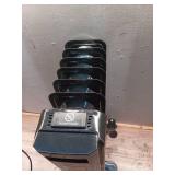 1500-Watt Black Indoor Electric Oil-Filled Radiator Convection Radiant Space Heater with Remote Control for Living Space - Retail: $100