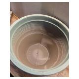 Ashton Large Sage Green Textured Resin Planter (19 in. L x 19 in. W x 15 in. H)