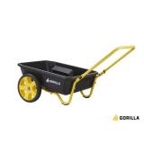 4 cu. ft. Poly Utility Garden Cart, 300 lbs. Capacity, 12 in. No-Flat Tires, Extra-Wide Foldable Handle - Retail: $99