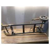 1,000 lbs. Capacity Steel Hand Truck with Multi-Grip Power Handle, Wide Load Toe Plate Super Duty Axle, Flat Free Tires - Retail: $149