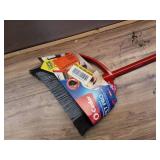 O-Cedar PowerCorner Pet Pro Broom w/ Step-On Dustpan  Large  14