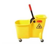Rubbermaid Commercial Products 7.75-Gallons Down-Press Mop Wringer Bucket - Retail: $70