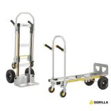 1,000 lbs. Capacity Convertible All Aluminum Hand Truck with Multi-Grip Power Handle, Wide Load Toe Plate Technology - Retail: $249