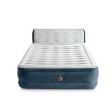 Intex 18" Pillow Top Air Mattress with Electric Pump and Headboard - Queen Size
