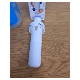 Cirkul 22oz. Blue Plastic Grip Squeeze Water Bottle & Sport Lid, BPA-Free, Non-Slip Design for Gym, Biking & Sports with Flavor Cartridge Included (FitSip Mixed Berry)