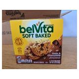 (Best by January 21st 2026)  belVita Soft Baked Breakfast Bars, Oats & Chocolate, 6 Boxes of 5 Packs (1 Biscuit Per Pack)