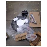 Tornado 24" Metal Drum Fan - High Velocity, 7700 CFM, 3-Speed, Heavy Duty for Industrial & Commercial Use, 1/3 HP Motor, 8 FT Cord, ETL Listed (See Details)- Retail: $139