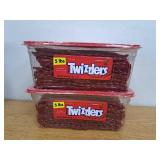 Twizzlers Twists Strawberry Flavored Licorice Style Low Fat Candy  Tub 5 lb 2 Pack (BEST BY APRIL 2026)