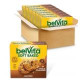 (Best by January 21st 2026) belVita Soft Baked Breakfast Bars, Oats & Chocolate, 6 Boxes of 5 Packs (1 Biscuit Per Pack)