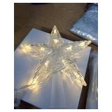 HyDren 91 Pcs DIY Wall Christmas Tree Kits, 66 Ft Xmas Garland Star