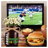 3PCS Football Decor Table Centerpieces Mason Jars
