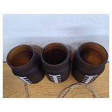 3PCS Football Decor Table Centerpieces Mason Jars