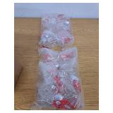 12 Pcs Clear Plastic Fillable Ornament Balls