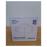 Boncare KN95 Face Masks 50 Pack, Black, 5-Layer Disposable Face Masks, Breathable and Comfortable