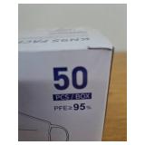 Boncare KN95 Face Masks 50 Pack, Black, 5-Layer Disposable Face Masks, Breathable and Comfortable