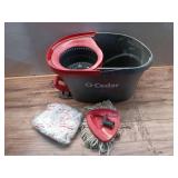 O-Cedar EasyWring Deep Clean Microfiber Spin Mop with Bucket System and 1 Extra Mop Head Refill (See Details)