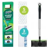 Swiffer Sweep + Mop Deluxe  Kit Includes 1 Device  3 HD Wet Mopping Pads  5 HD Dry Sweeping Cloths
