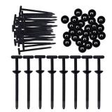 100 Pcs Nylon Universal Cable Tie Buckle - New Multifunctional Zip Tie Buckles, Plastic Cable Ties Tool Fasteners Car Body,Zipper Clips for Car Daily Repair Bumper Clips