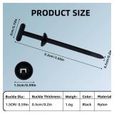 100 Pcs Nylon Universal Cable Tie Buckle - New Multifunctional Zip Tie Buckles, Plastic Cable Ties Tool Fasteners Car Body,Zipper Clips for Car Daily Repair Bumper Clips