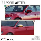 GSOWO 2 PCS Sequential Dynamic LED Side Mirror Turn Signal Lights for Au-di A3 8P A4 A5 B8 Q3 SQ3 A6 C6, Au-di Accessories Clear Lens Turn Signal Indicator Lamp - Retail: $26