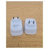 International Travel Adapter Voltage Converter to Step Down Europe Plug Adapter, Cell Phones, Power converters from USA to UK, Europe, Australia Over 200 - Retail: $80