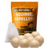 Squirrel Repellent Outdoor, Squirrel Deterrent for Garden, Chipmunk Repellent Outdoor, Squirrel Away, Squirrel Repellent for Attic/Trees/Yard,People/Pet/Plant Friendly-8Packs