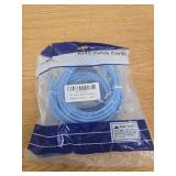 4 Feet Cat6 Patch Cable(6 Pack), Solid Pure Copper Patch Cord, Cat 6 Ethernet Cable, UTP Network, High Speed RJ45 Internet Cable, Compatible for Routers, Switches, PC, Servers, PS4/5, Xbox - Blue