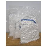 3 COUNT OF Multi-Use Plastic Covers 450 Pack - Disposable Shower Caps & Bowls Covers