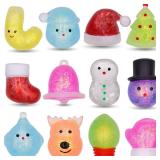 12 Pack Christmas Squeeze Toys
