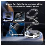 MagSafe Magnetic Phone Holder for Car, 2-in-1 Car Mount 360° Rotating Vacuum Suction Dashboard & Windshield Phone Holder, Strong N55 Mega Magnet Mount for iPhone 17/16/15/14/13/12 & All Smartphones