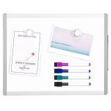 4 Pack Dry Erase Board, 11" x 14" Magnetic Small Whiteboard, 4 Magnets and 8 Markers